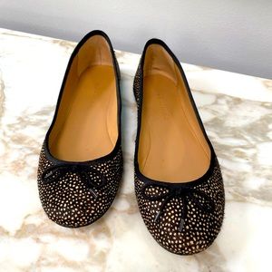 Banana Republic black speckled ballet flats 7.5 EUC worn once